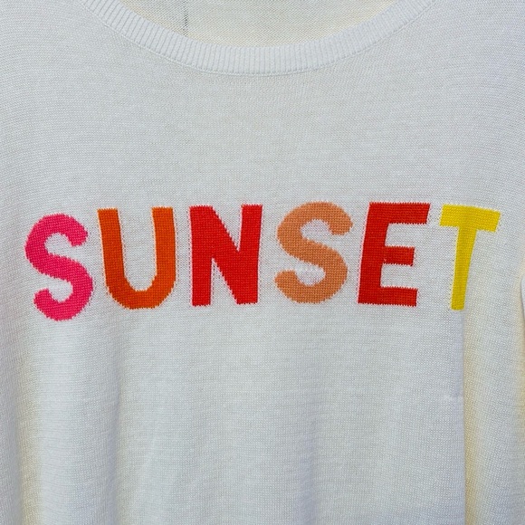 Loft SUNSET light Sweater Size M - Picture 3 of 5